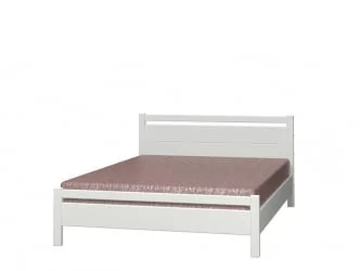 Кровать из массива Вероника 1 200х140 Белый Античный