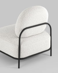 Кресло Стоун 1 ткань букле Молочный