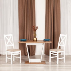 Дизайнерский стол TIBI нераздвижной ЛДСП, 68,6 х 110 х 75 см, Дуб Канзас/Пепел