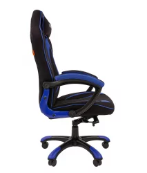 Кресло геймерское CHAIRMAN GAME 28 Синий-черный
