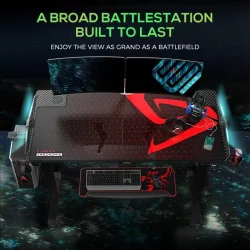 Геймерский стол EUREKA ERK-EGD-S62B Черный с RGB