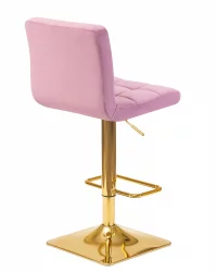 Стул барный DOBRIN GOLDIE Пудрово-сиреневый велюр MJ9-52