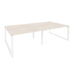 Рабочая станция на О-образном м/к ОНИКС О.МО-Д.РС-4.3.7 Денвер Светлый/Белый / ONIX O.MO-D.RS-4.3.7