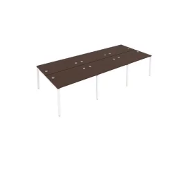 Рабочая станция на 6 раб.места Metal System Б.СМ-6.2 Венге/Белый