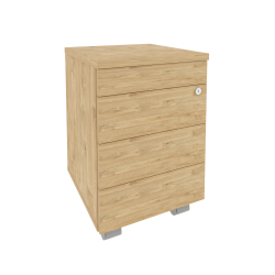 Тумба мобильная (ТИП-ОН) ОНИКС О.ТМ-3 ТИП Тиквуд Светлый / (TIP-ON) ONIX O.TM-3 TIP