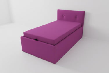 Детская кровать Екатеринбург с подъемным механизмом и матрасом Цвет фасада: Розовый; Материал фасада: ЛДСП; Спальное место: 800х1600 