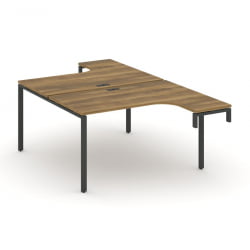 Рабочая станция-надставка на опорные тумбы CONCEPT CN.DSAN-002 Сандал Янтарный Черный