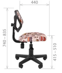 Детское кресло CHAIRMAN KIDS 106 Black Принцессы