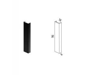 Заглушка ЗЦП1 торцевая черная