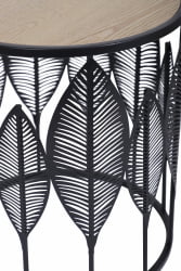 Круглый журнальный столик Вальд Черный