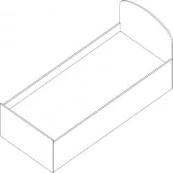 Кровать Проспект Гм.КР-8 орех