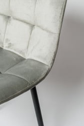 Стул со спинкой OKC 1225 серый вельвет G-062-39