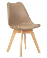 Стул обеденный ДОБРИН ДЖЕРРЙ СОФТ (ножки светлый бук, цвет сиденья бежевый (ГР-03)) 4 шт / DOBRIN JERRY SOFT (GR-03))