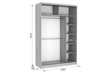 Шкаф-купе Гранд 5-600 Дуб сонома