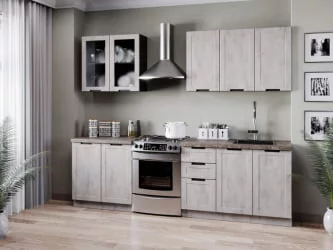 Панель окончание шкафа кухонного высокого 970 мм Джамис ЛД 296.910.000 Белый камень