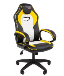Кресло геймерское CHAIRMAN GAME 16 черный/желтый/белый