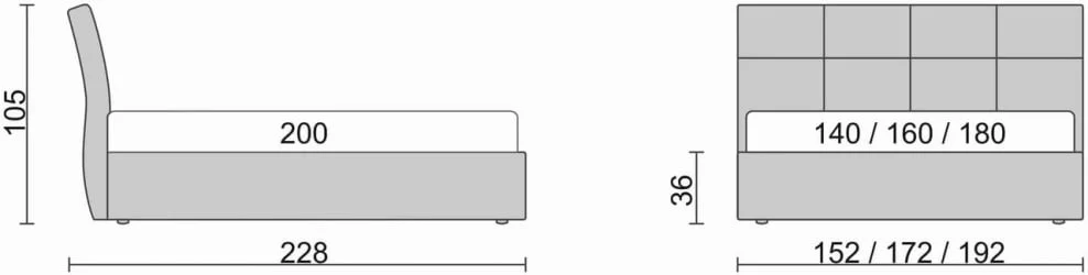 Кровать Visconti Коричневый\Бежевый