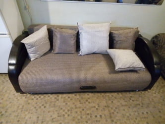 Диван прямой Юпитер БД Ратибор темный