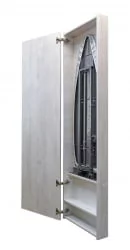 Шкаф с зеркалом Iron Box (левый) Беленый дуб