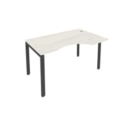 Стол письменный МЕТАЛ СЙСТЕМ Б.СА-2 Пр Наварра/Антрацит / METAL SYSTEM