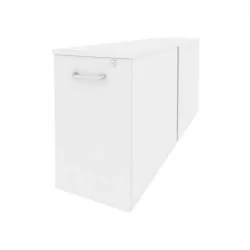 Тумба двойная низкая выдвижная приставная / опорная ONIX O.VTPO-2.8 Белый Бриллиант
