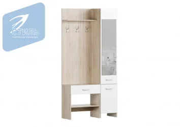 Прихожая Дуб сонома светлый/Белый