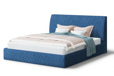 Кровать Хилтон, 2000 x 1200 мм, синий