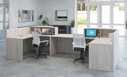 Элемент ресепшн прямой SAL31090102 Светлый дуб