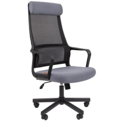 Кресло руководителя Chairman 590 ткань/сетка Серый