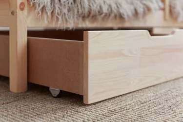 Софа в натуральном цвете с ящиками