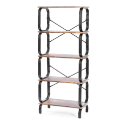 Стеллаж WS-04 60x30x140 см, burnt