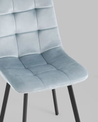 Стул Chilly велюр серо-голубой 4 шт.