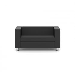 Диван Алекто двухместный Consul Nero (кожа)