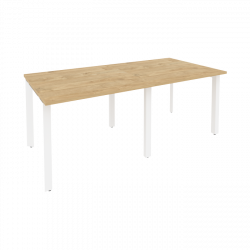 Стол переговорный (2 столешницы) ONIX O.MP-PRG-2.1 Тиквуд Светлый/Белый
