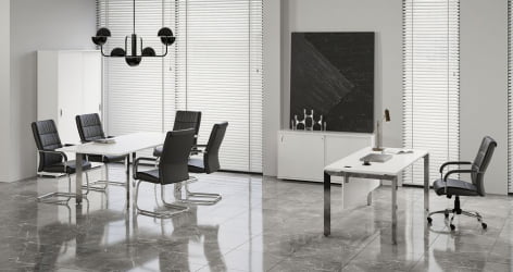 Брифинг-приставка на П-образном м/к ONIX DIRECT LUX M-O.MP-BR-11 Белый бриллиант