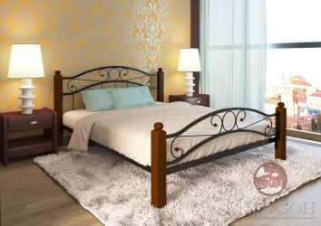 Кровать Надежда Lux plus 1200х2000 Черная