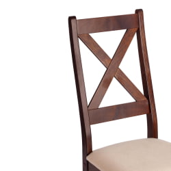 Стул CROSSMAN (комплект) NEW, Многослойный березовый шпон, 41х40x100 см, cappuchino/велюр бежевый