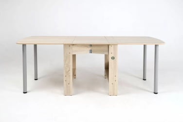 Раздвижной овальный стол Оригами Ясень Шимо светлый