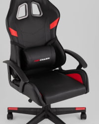 Кресло спортивное TopChairs Warden черно-красный