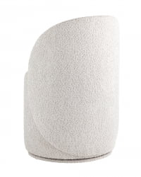 Пуф Loreen вращающийся букле Светло-серый