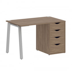 Стол письменный HOME OFFICE VR.SP-3-118.4.A Дуб Аризона/Серый металл