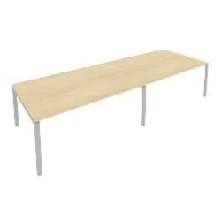 Переговорный стол (2 столешницы) Метал Сйстем Б.ПРГ-2.5 Акация/Серый / Metal System