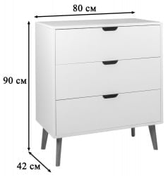 Комод 3 ящика Nikko 400955231h