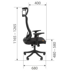 Кресло руководителя CHAIRMAN CH563 Черный