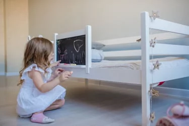 Съемный борт с грифельной доской RooRoom VK-55 Белый