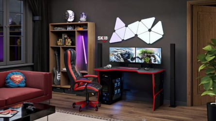 Геймерский стол SKILL SSTG 1385 Красный