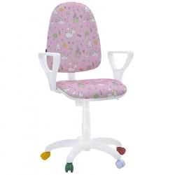 Кресло Престиж КИДС Белый каркас Пчелки / KIDS