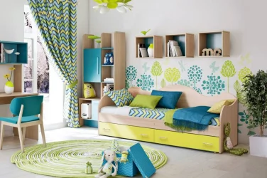 Кровать Софа №5 800*1900 Каштан Львов/Светло-розовый