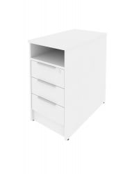 Тумба приставная Metal System Б.ТП-1 Белый/Серый