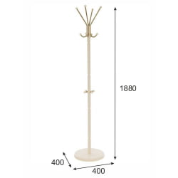 Напольная вешалка для одежды В 33Н Слоновая кость
